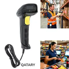 OEM - Lector Código de Barras Alámbrico USB para Computadora y Sistemas POS