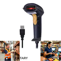 OEM - Lector de Código de Barras Alámbrico Ergonómico para Inventario y Comercio