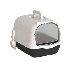 QUE PATAS PET SHOP - Arenero Básico Negro para Gato + Pala