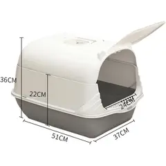 QUE PATAS PET SHOP - Arenero Básico Rosado para Gato + Pala