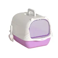 QUE PATAS PET SHOP - Arenero Básico Morado para Gato + Pala