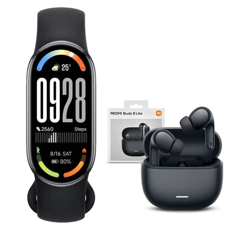 SmartBand 10 AMOLED + Buds 8 Lite Negro