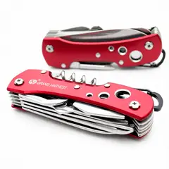 GENERICO - Navaja Suiza Multiusos Grand Harvest Acero 11 Piezas