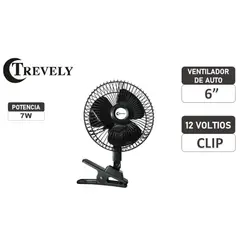 TREVELY - Ventilador para auto 6" CT-600 - 12 voltios