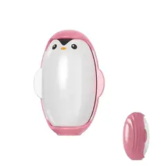 GENERICO - Quita pelusas de pingüino tipo rodillo lavable reutilizable con fuerte adhesivo - Rosado