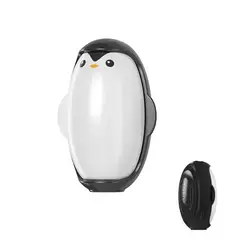 GENERICO - Quita pelusas de pingüino tipo rodillo lavable reutilizable con fuerte adhesivo - Negro