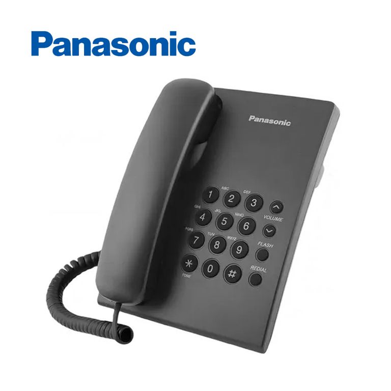Teléfono Alámbrico Fijo KX-TS500LXW - Negro