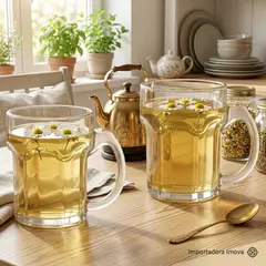 GENERICO - SET DE 2 CHOP DE VIDRIO