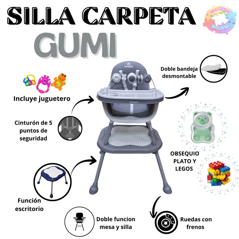 SILLA DE COMER CARPETA "GUMI" V2025