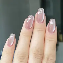 GENERICO - Uñas Press On - Cat eye palo rosa