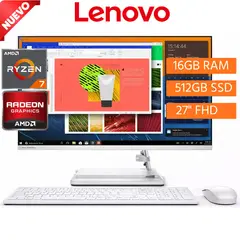 LENOVO - All in One IdeaCentre AIO 3 27ALC6 Ryzen 7 7730U Ram16GB SSD 512GB 27" FHD Windows 11