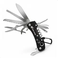 GENERICO - Navaja Suiza Multiusos Grand Harvest Acero 11 Piezas En 1