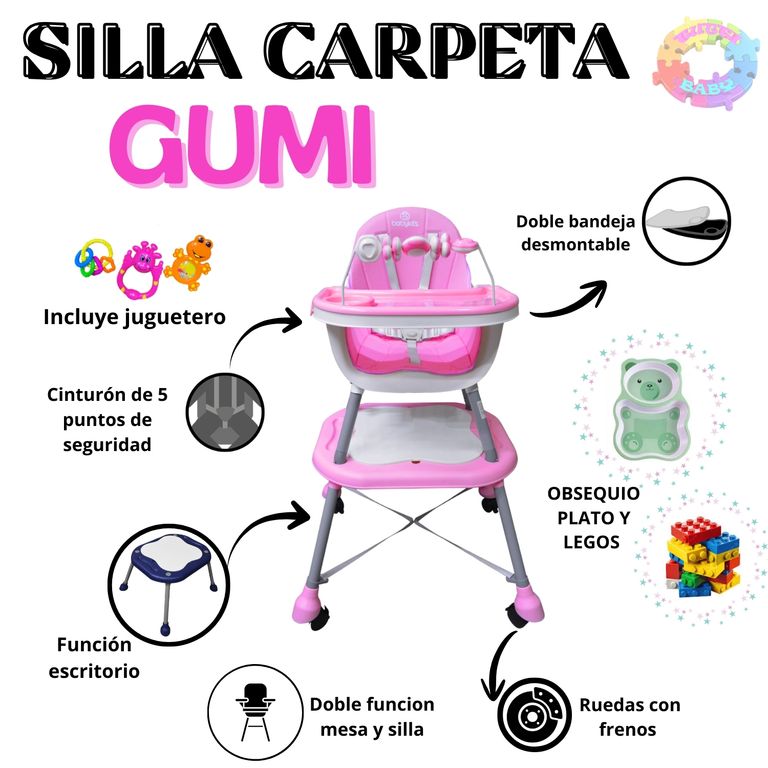 SILLA DE COMER CARPETA "GUMI" V2025