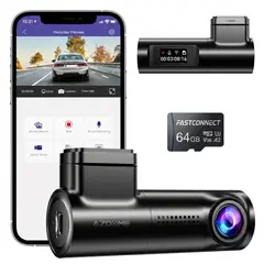 GENERICO - CAMARA PARA AUTOS DASHCAM AZDOME M330 1080P WiFi + Micro SD 64GB