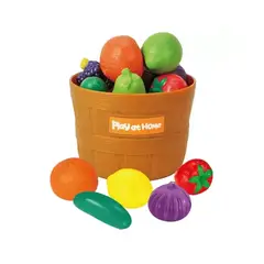 GENERICO - Canasta de Frutas y Verduras Kit de Mercado - InteliKids