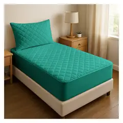 GENERICO - CUBRECOLCHÓN, PROTECTOR 1,5 PLAZAS IMPERMEABLE - Turquesa - 1,5