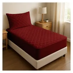 GENERICO - CUBRECOLCHÓN, PROTECTOR 1,5 PLAZAS IMPERMEABLE - Rojo - 1,5