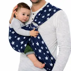 GENERICO - Cargador De Porta Wawa Bebe Regulable Cargador Canguro Con Aros azul