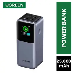 UGREEN - Power Bank 3 Puertos 25000 mAh 200W Pantalla Digital Para iPhone 17 Pro Galaxy S26 Ultra
