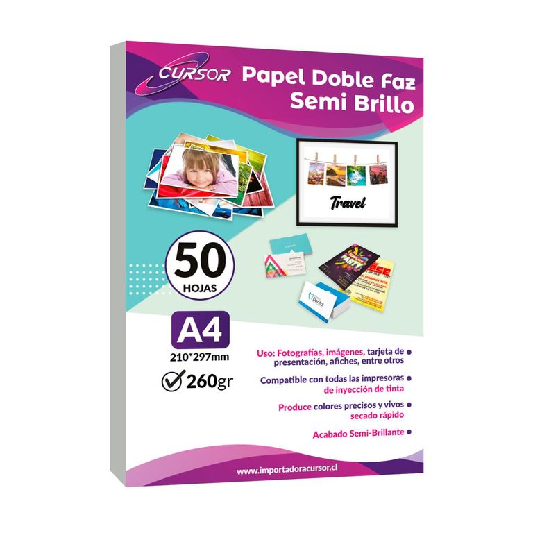 Papel Fotografico Doble Faz Semi-glossy A4260gr50 Hjs