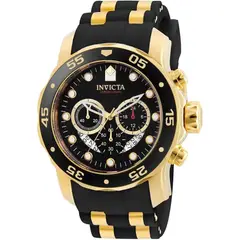 INVICTA - RELOJ PRO DIVER PARA HOMBRE RESISTENTE AL AGUA MOVIMIENTO DE CUARZO - NEGRO DORADO