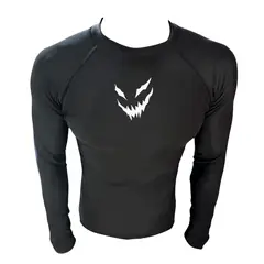 AQUA&MODA - LICRA CON PROTECCION UV AQUAMODA LAMLSRSBRN SONRISA UNISEX NEGRO LOGO BLANCO REFLECTIVO