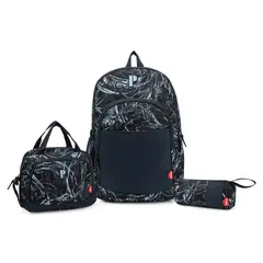 PORTA - PACK MOCHILA LONCHERA CARTUCHERA CARORA SYSVO