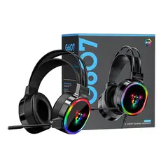 GENERICO - Audífonos Gamer E-Sport Para PC o Laptop con LED RGB + Micrófono USB G607