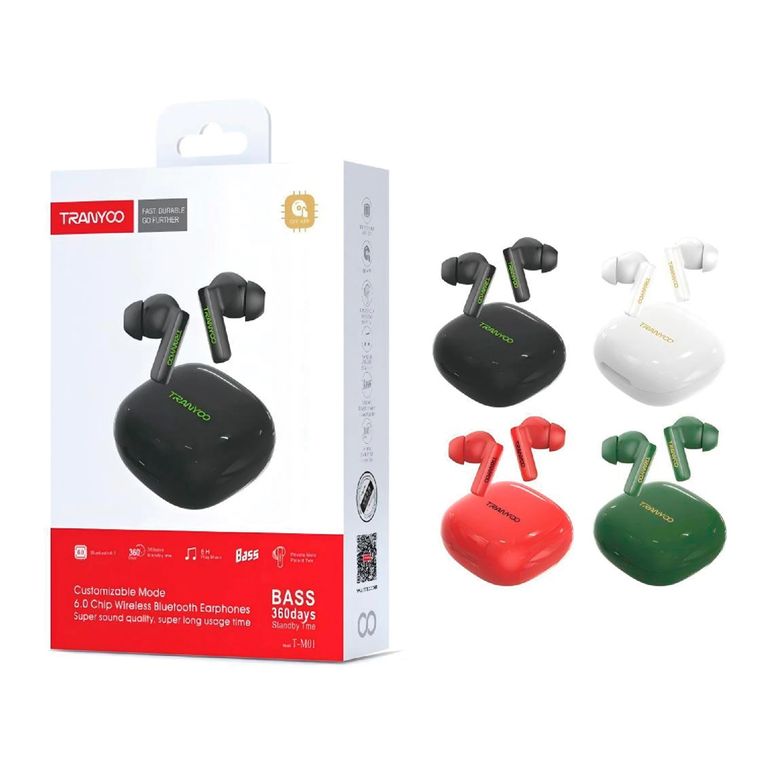 Audífonos Bluetooth In Ear de Goma Extra Bass Sonido Envolvente Control por App