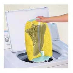 GENERICO - Bolsa Lavadora Para Zapatillas Protector Acolchado Reutilizable Antigolpes PACK X3