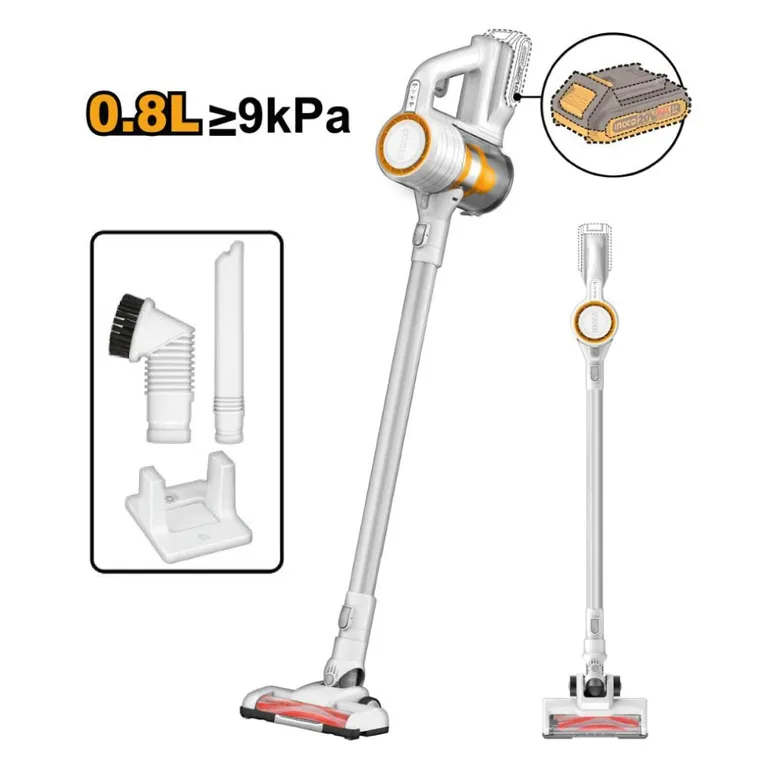 ASPIRADORA INALÁMBRICA INGCO 20V 08L 120W CVLI20061