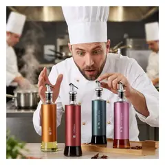 GENERICO - Set x 4 Botellas de Vidrio