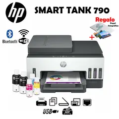 HP - IMPRESORA MULTIFUNCIONAL SMART TANK 790 WIFI - RED - DÚPLEX - ADF