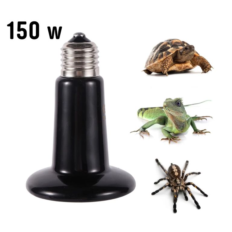 FOCO CERÁMICO DE CALOR 150W E27 REPTILES PARA INCUBADORA