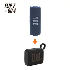 JBL - Super Pack de Audio Flip 7 hasta 16 hras BL + Go4 IP67 BK