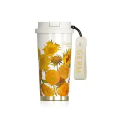 GERM - Vaso Térmico Shining Girasol 500 ml Acero inoxidable