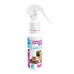 GENERICO - Spray Dermatológico con Clorhexidina + Clotrimazol + Biotina - 120 ml