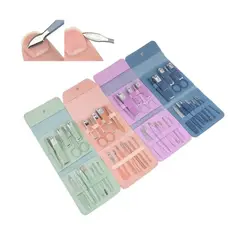 GENERICO - SET DE CORTAUÑAS CON ESTUCHE PORTÁTIL 12 PIEZAS