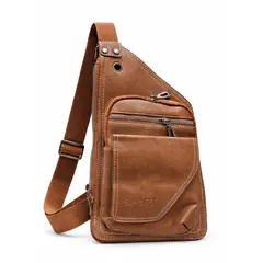 INSPIRA MARKET - Mochila Morral Bandolera Riñonera de Cuero Pu Accesorio para Hombre