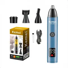 KEMEI - Cortadora De Cabello Km-255 4 En 1 Recargable Portatil
