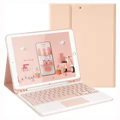 GENERICO - Funda Teclado Para iPad 10.2 de 7ma 8va 9na Generación - Pink