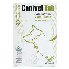 GENERICO - Canivet Tab – Antiparasitario Interno para Perros - 30 TABLETAS