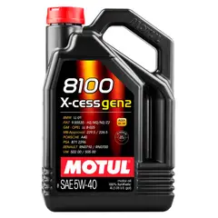 MOTUL - Aceite de Motor 8100 X Cess Gen2 Full Sintetico 5W-40 4LT