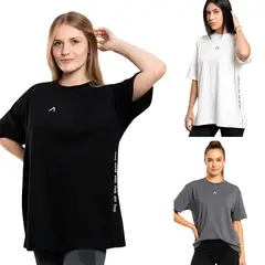 ALPHA FIT - Pack 3 Polos Mujer Oversize 100% Algodon - Ropa deportiva gym