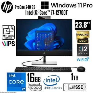 HP - All in One ProOne 440 G9 Intel Core i7-12700T 16GB RAM 1TB SSD 23.8" FHD