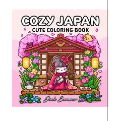 GENERICO - COZY JAPAN Libros Coco Wyo para Colorear en Tendencia Exclusivo