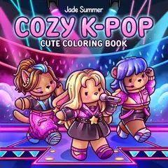 GENERICO - COZY K POP Libros Coco Wyo para Colorear en Tendencia Exclusivo / Cozy Japan