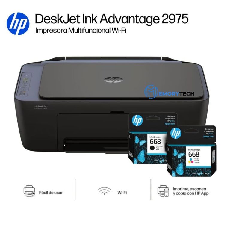 IMPRESORA MULTIFUNCIONAL 2975 DESKJET INK ADVANTAGE AJ4Y5A