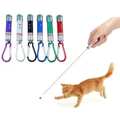 GENERICO - Puntero Laser Llavero Linterna 3 en 1 Laser Rojo