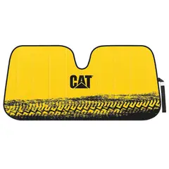 GENERICO - Tapasol Frontal CAT Estilo Neumático Universal Color Amarillo
